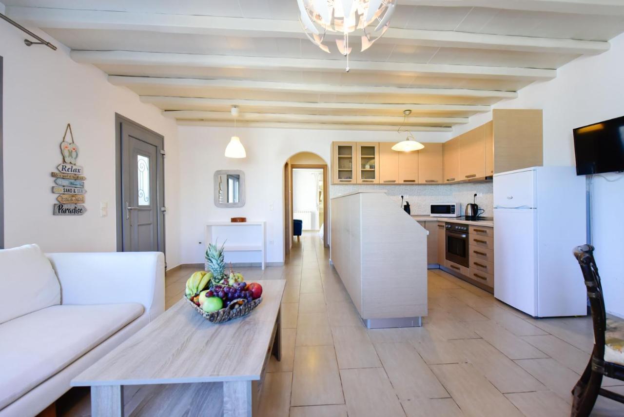 Ftelia Beach Paradise - Villa Irina'S Oasis Luaran gambar