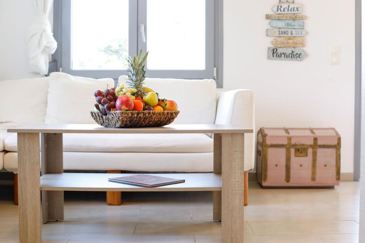 Ftelia Beach Paradise - Villa Irina'S Oasis Luaran gambar